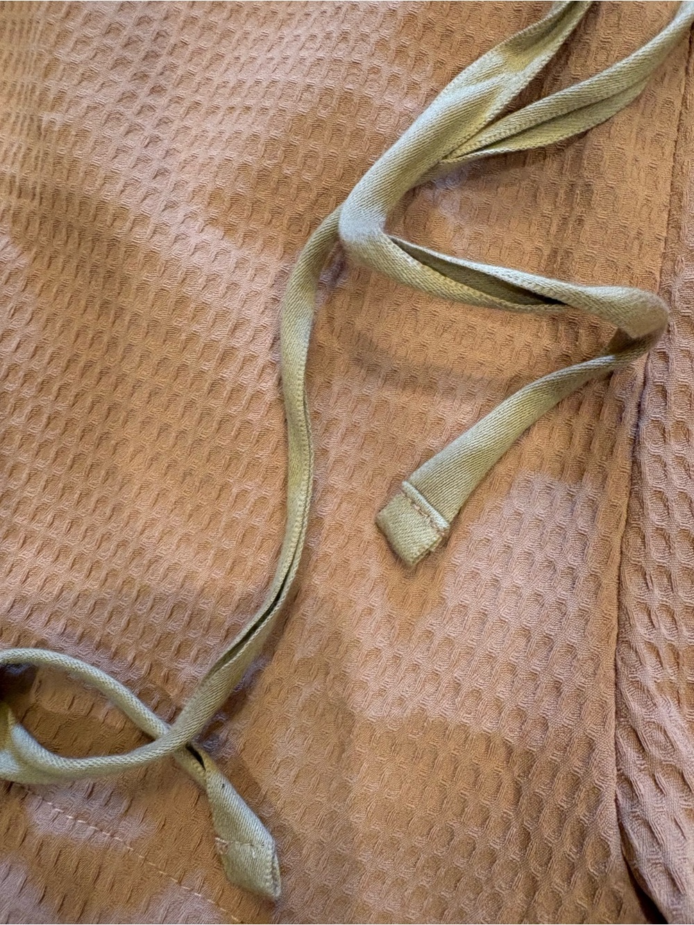 Listicle $38 Waffle Knit Drawstring High-Waist Shorts M Resortwear Comfy - Picture 5 of 9